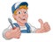 Electrician Cartoon Handyman Plumber Mechanic