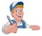 Electrician Cartoon Handyman Plumber Mechanic