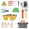 Electrician Tool Flat Set