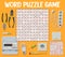 Electrician tools and equipment word search puzzle