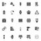Electrician vector icons set