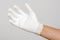 Electrician wear the antistatic gloves
