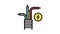 electricity cable color icon animation