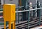 Electricity control box in shipping dock