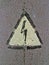 Electricity danger sign on stone, power,