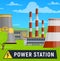 Electricity generation power station vector