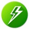 Electricity green circle icon design