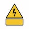 Electricity hazard sign vector design