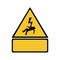 Electricity hazard sign vector design