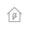 electricity, house icon. Element of electricity for mobile concept and web apps illustration