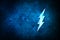 Electricity icon abstract blue background illustration design