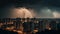 Electricity ignites city skyline in dramatic thunderstorm generated by AI