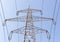 Electricity pillar high voltage line