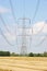 Electricity pylons in countryside