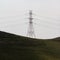 Electricity pylons, high voltage electrical pylons during sunsetpower