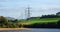 Electricity Pylons in the Peak District National Park close to Bottoms Reservoir and Hadfield Derbyshire.