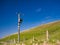 An electricity supply pylon delivering rural power through the UK national grid