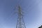 electricity tower and blue sky