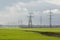 Electricity and winter-crops fields