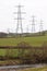 Electricty pylons in the UK countryside