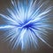 An electrifying burst of lightning bolts in vibrant shades of blue and purple2, Generative AI