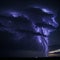 Electrifying Fury: Majestic Thunderstorm Cloud with Lightning