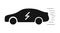 Electro car icon. Speed sign logo. Eco design