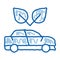 electro ecology environmental protection car doodle icon hand drawn illustration