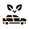 electro ecology environmental protection car icon Vector Glyph Illustration