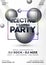 Electro sound party template or flyer design with abstract elements.