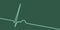 Electrocardiogram ECG displaying a junctional rhythm, 3D illustration