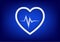 Electrocardiogram graphic of heart concept Symbol of healthy lifestyle and love