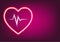 Electrocardiogram graphic of heart concept Symbol of healthy lifestyle and love vector illustration