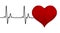 Electrocardiogram heartbeat pulse heart background