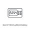 Electrocardiogram linear icon. Modern outline Electrocardiogram