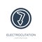 electrocutation danger icon in trendy design style. electrocutation danger icon isolated on white background. electrocutation