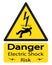 Electrocuted Man Risk Sign