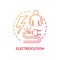 Electrocution concept icon