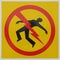 Electrocution danger sign