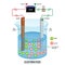 Electrolysis process in electrochemistry