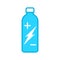 Electrolyte drink bottle icon. Electrolyte enriched product.