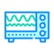 electromagnetic waves checking equipment color icon vector illustration