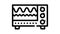 electromagnetic waves checking equipment line icon animation