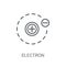 Electron icon. Trendy Electron logo concept on white background