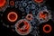 Electron microscopy of blood cells by Generative AI