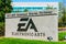 Electronic Arts sign at video game company headquarters