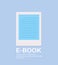 Electronic book icon digital reading ebook concept internet learning e-book library online information flat vertical