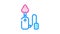 electronic callus remover device color icon animation