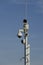 Electronic cctv security camera, surveillance camera on top of pole