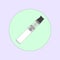 Electronic cigarette vaping, vapor,health medical simple flat vector